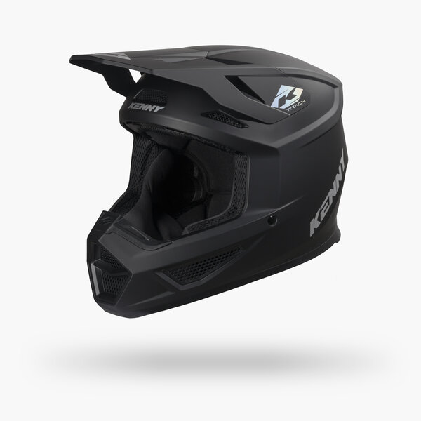 Track Helmet Solid Matt Black