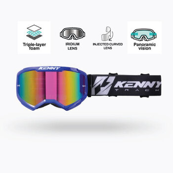 Track Kombat + Goggles Blue