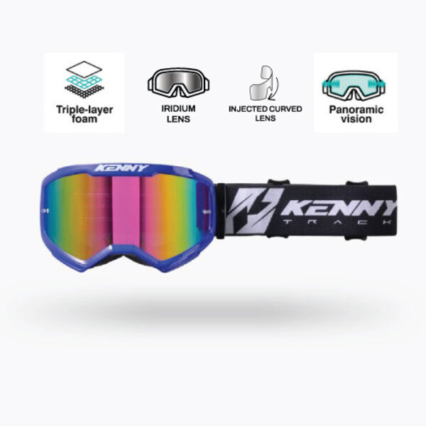 Track Kombat + Goggles Blue