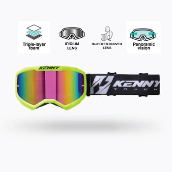 Track Kombat + Goggles Neon Yellow