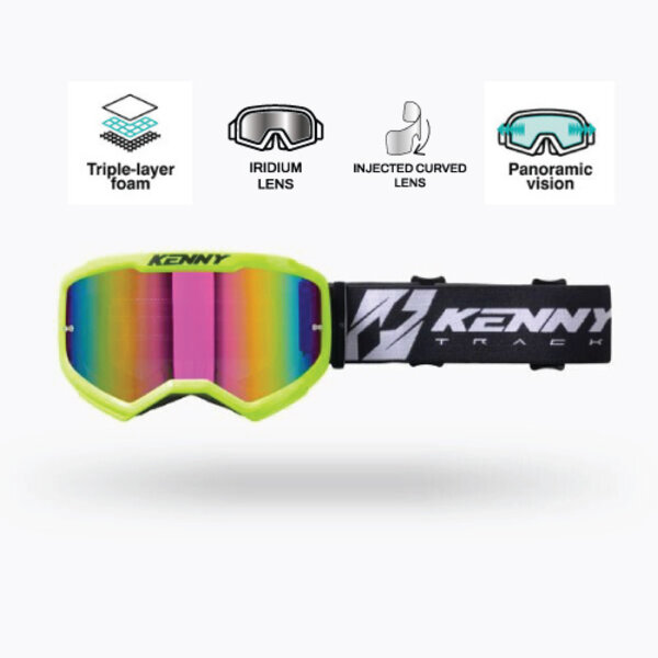 Track Kombat + Goggles Neon Yellow