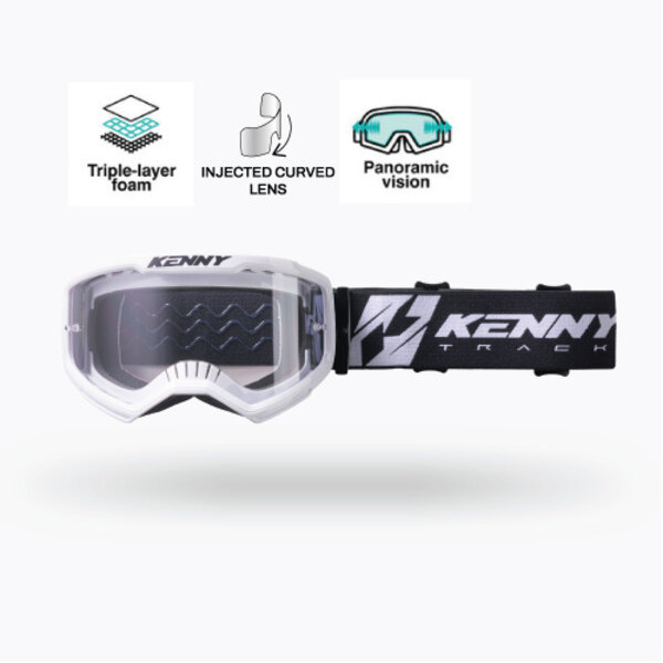 Track Kombat Goggles White