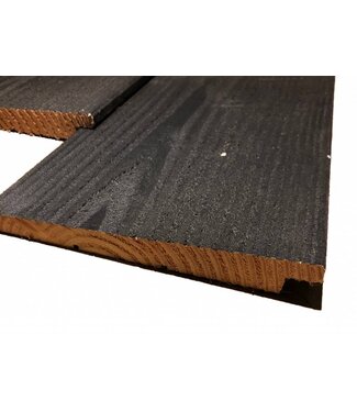Houthandel Dronten Douglas zweeds rabat zwart gecoat 11/24x195mm