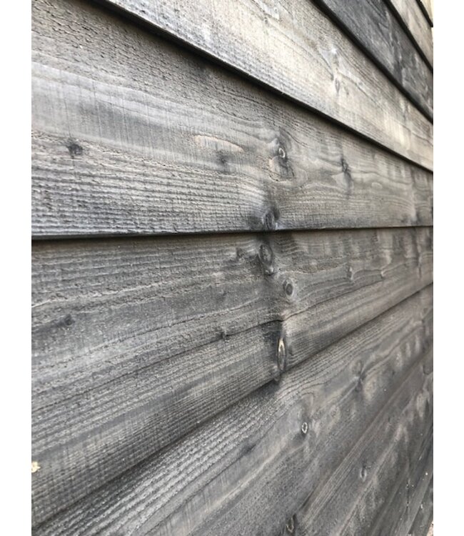 Houthandel Dronten Zwart geimpregneerd vuren zweeds rabat 11/24x195mm