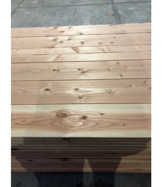 Houthandel Dronten Douglas blokhutprofiel 28x195mm