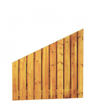 19-planks grenen scherm Groen geimp. Verticaal