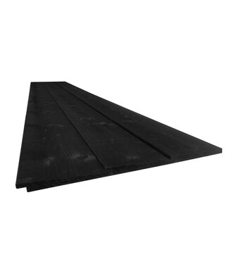 Houthandel Dronten Vuren zweeds rabat zwart gespoten 11/24x195mm