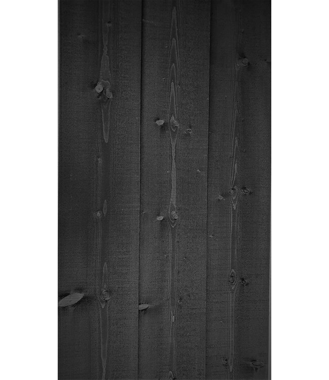 Vuren zweeds rabat zwart gespoten 11/24x195mm