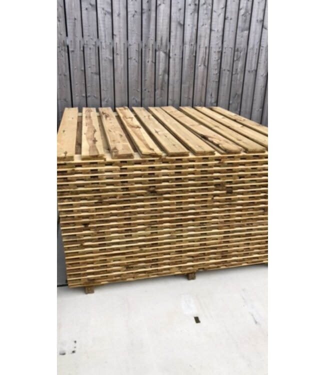 19-planks grenen scherm