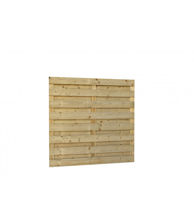 Woodvision Jumboscherm geschaafd vuren 18-planks 15mm, 180x180cm groen geïmpregneerd.