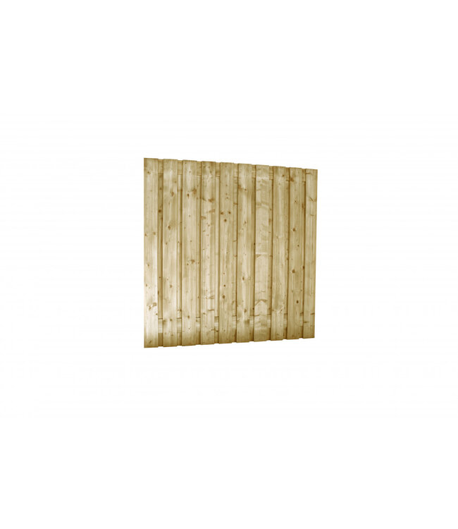 Woodvision Jumboscherm geschaafd vuren 21-planks 15mm,180x180cm, groen geïmpregneerd
