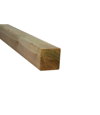 Grenen paal groen geïmpregneerd 68x68mm