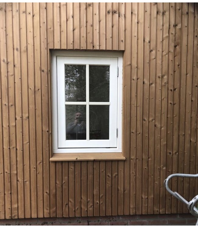 Houthandel Dronten Dubbel Rhombusprofiel Thermohout 28x145mm