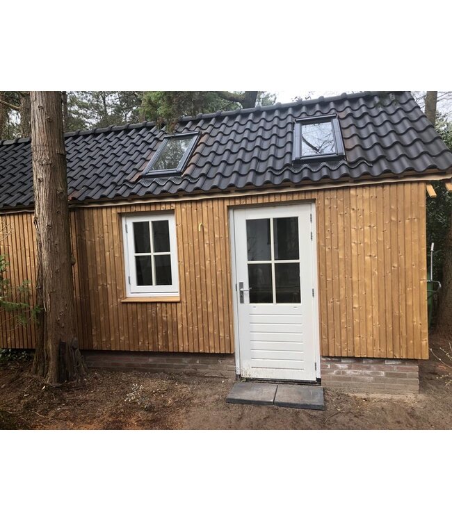 Houthandel Dronten Dubbel Rhombusprofiel Thermohout 28x145mm