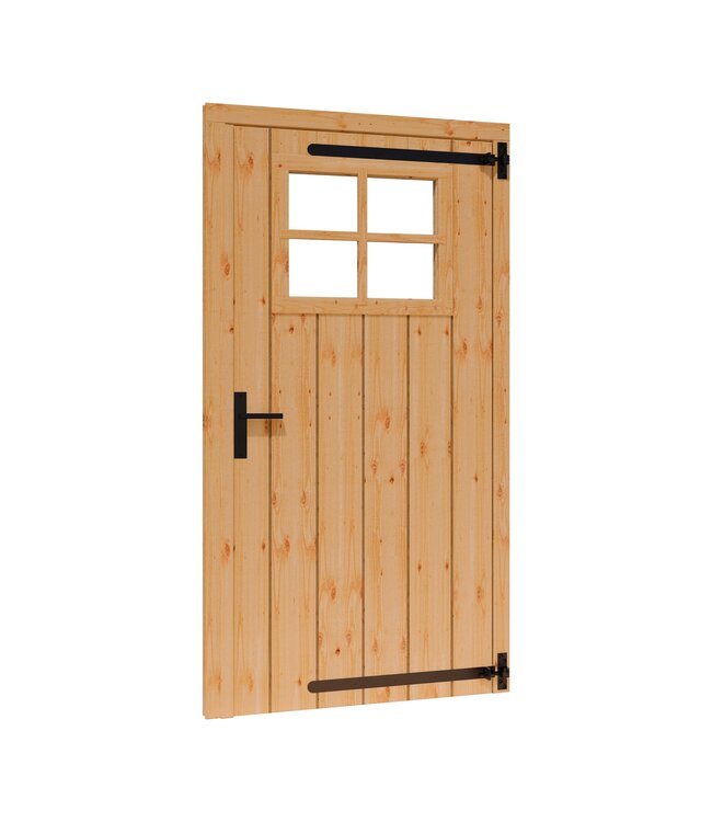 Douglas opgeklampte deur enkel RD met raam