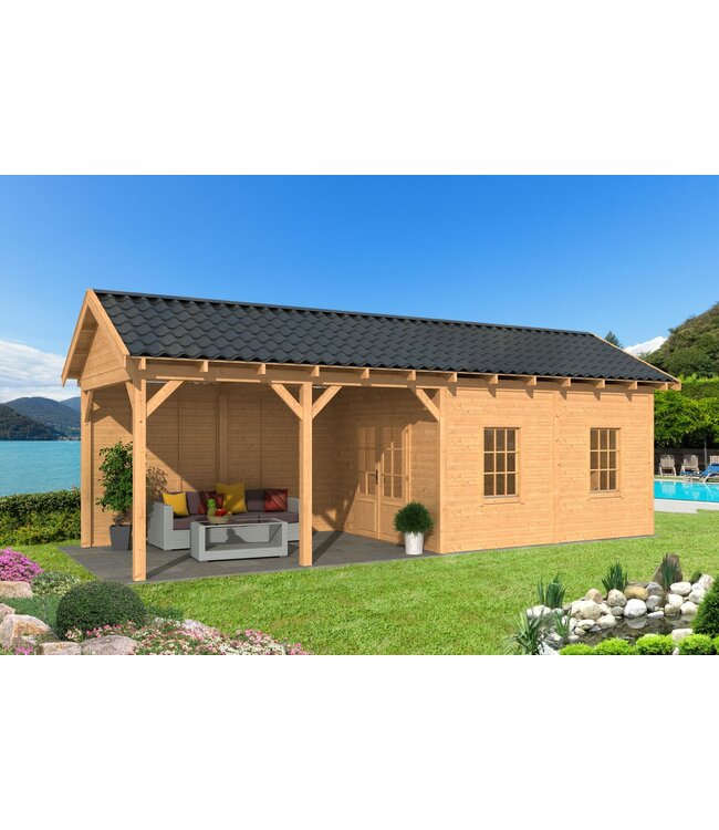 Tuindeco  Douglas Zadeldak Hamar L 903x395cm