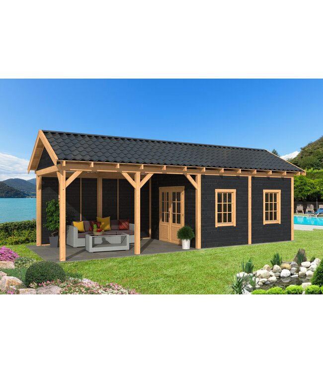 Tuindeco  Douglas Zadeldak Hamar L 903x395cm