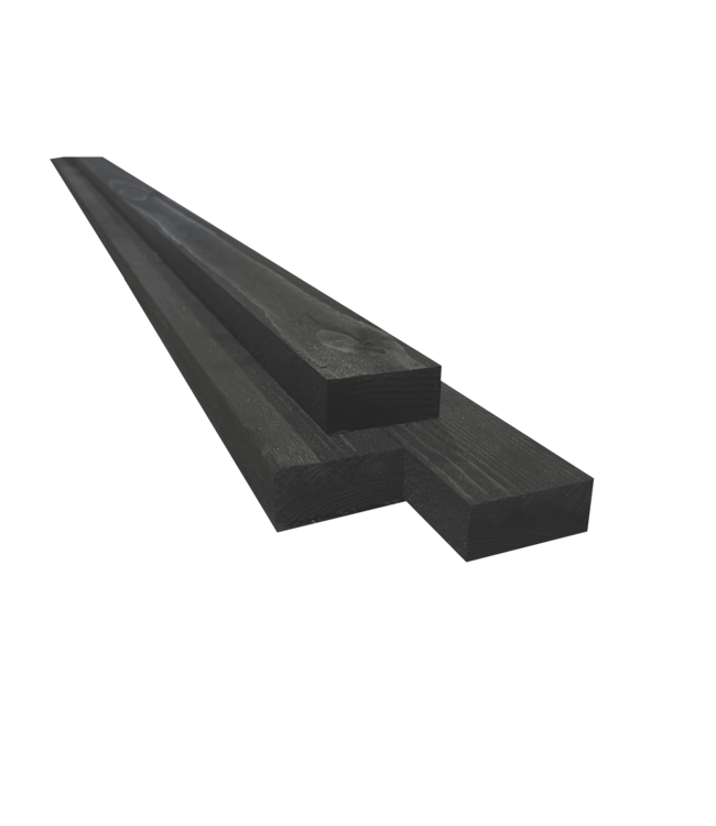 Vuren panlatten 21,5x48mm Zwart geïmpregneerd