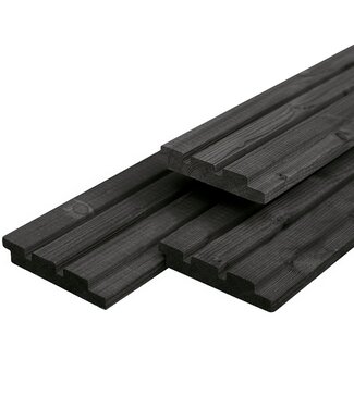 Tuindeco  Triple profiel vuren zwart gecoat