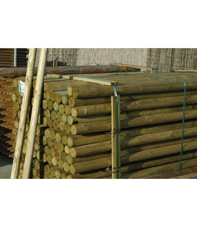 Geimpregneerde palen gefreesd 6x200cm