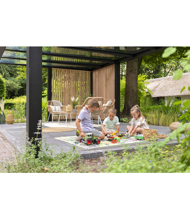 Flatroof overkapping