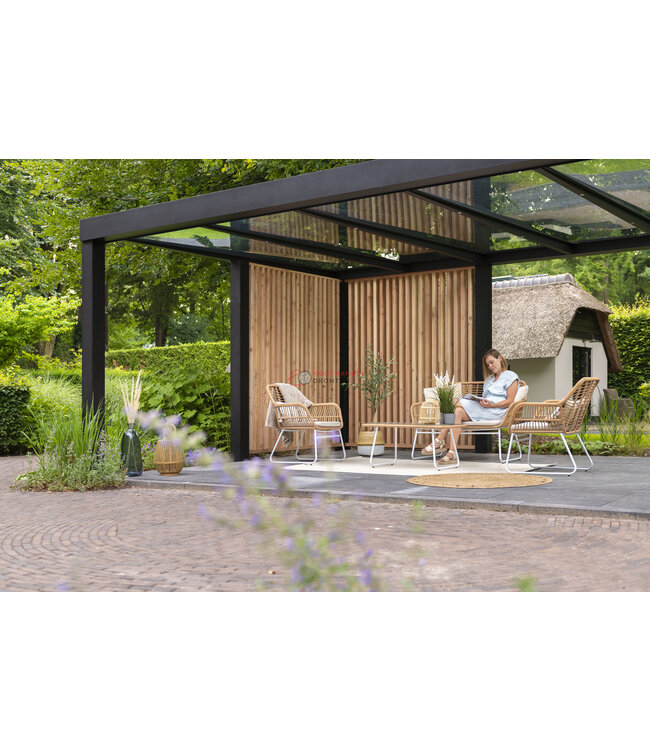 Flatroof overkapping