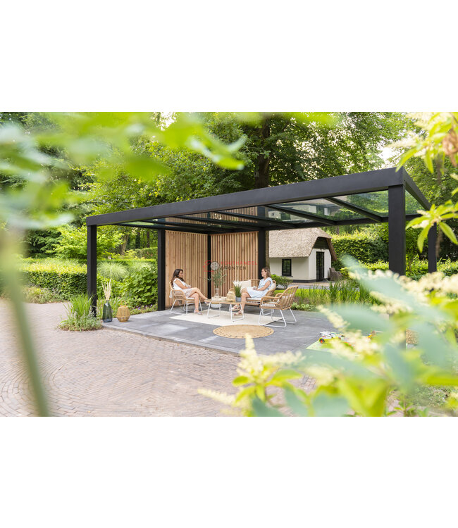 Flatroof overkapping