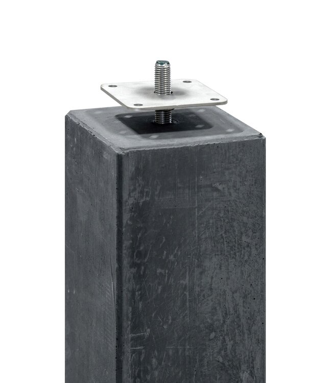 Tuindeco  Betonpoer 12x12x60 antraciet kleine facetrand