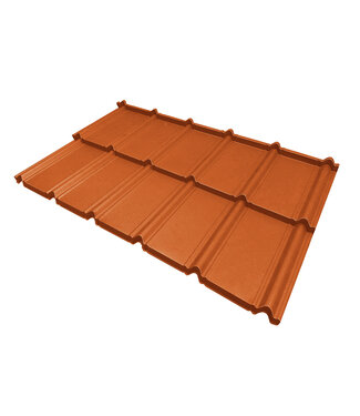 Dakpanpanelen koperbruin