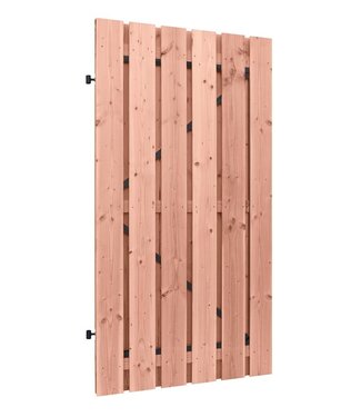 Woodvision Tuindeur douglas geschaafd op zwart frame