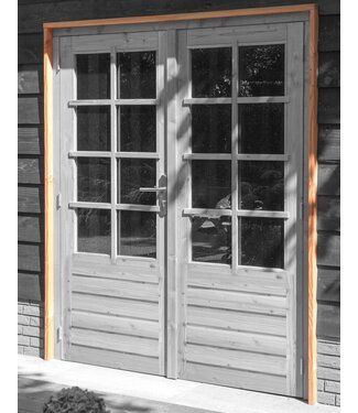 Woodvision Douglas stelkozijn universeel t.b.v. enkele of dubbele deur, onbehandeld.