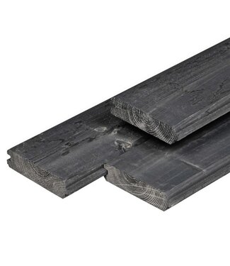 Tuindeco  Zwart vuren blokhutprofiel 28x121mm