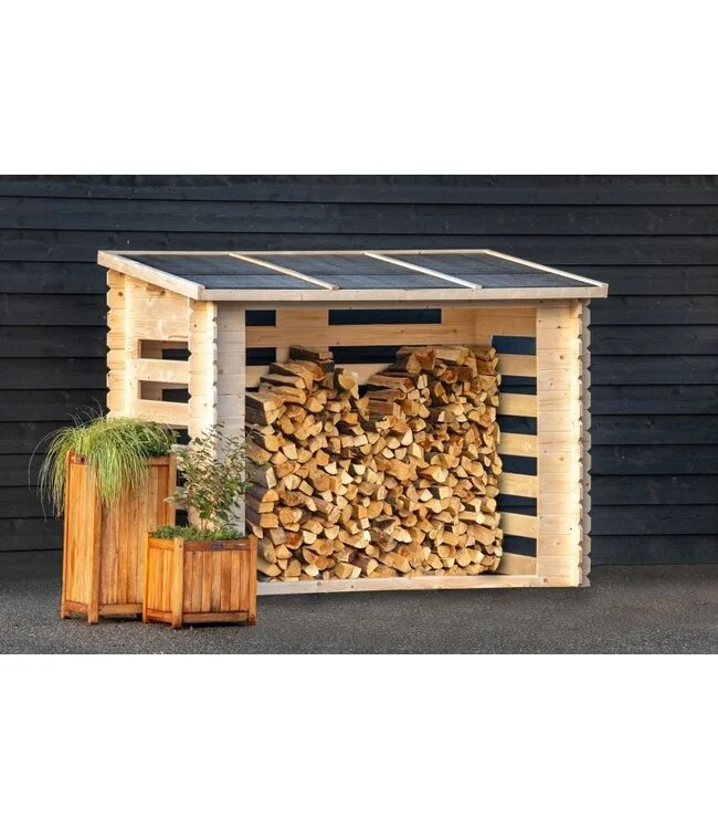 Haardhout berging kopen | Houten haardhoutopslag