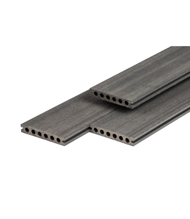 Tuindeco  Purashield composiet vlonderplank Dark grey, semi-massief 23x138mm