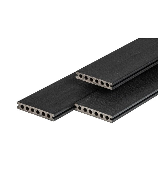Tuindeco  Purashield composiet vlonderplank Ebony black, semi-massief 23x138mm