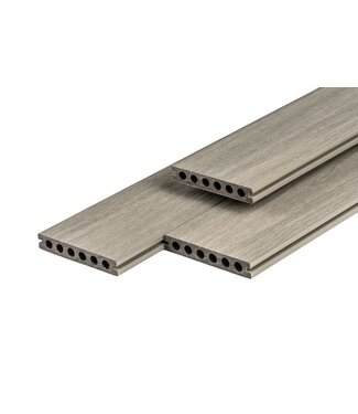 Tuindeco  Purashield composiet vlonderplank Light grey, semi-massief 23x138mm