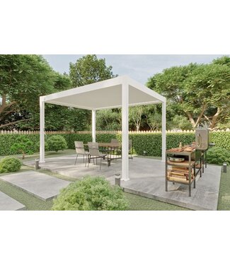 Tuindeco  Aluminium overkapping vrijstaand 400 x 400 | Wit