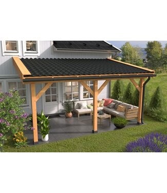 Tuindeco  Doe-Het-Zelf Douglas veranda basispakket 400 x 300 cm geschaafd