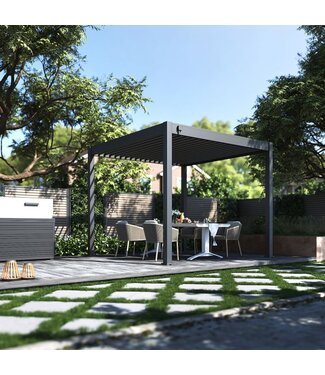 Tuindeco  Advance line vrijstaande aluminium overkapping 300 x 300 cm antraciet