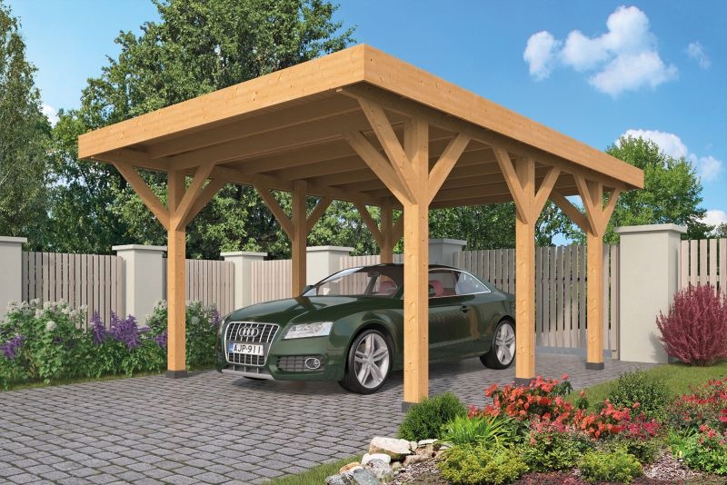 Houten carport kopen | Douglas carport bouwpakket