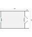 Tuindeco  Vuren camping pod 400 | 28 mm onbehandeld