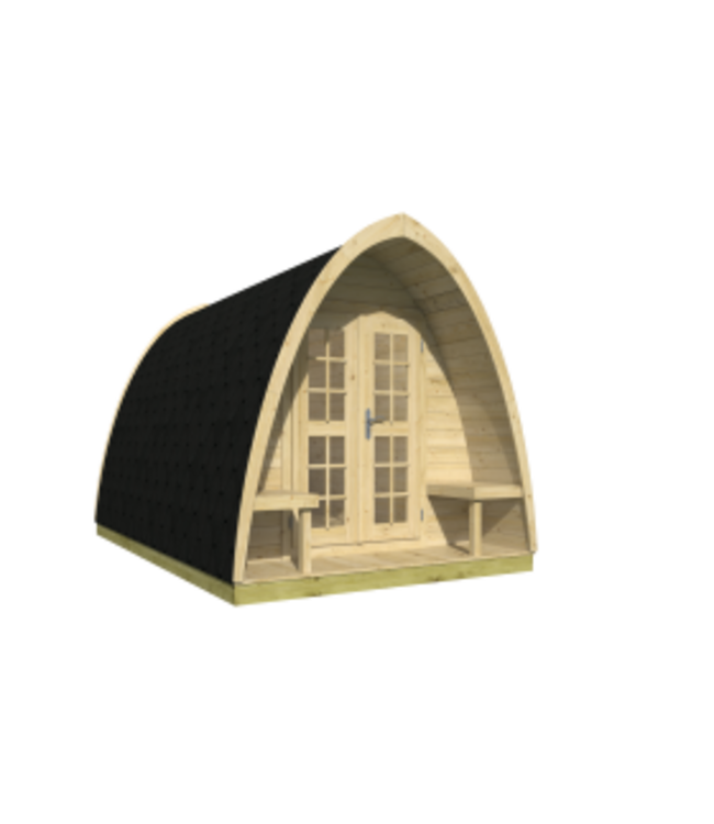 Tuindeco  Vuren camping pod 400 | 28 mm onbehandeld