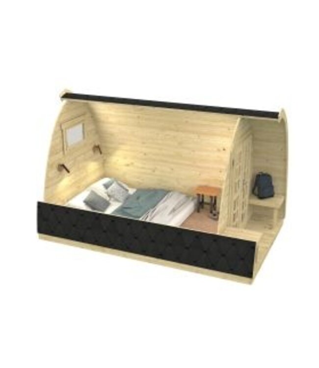 Tuindeco  Vuren camping pod 400 | 28 mm onbehandeld
