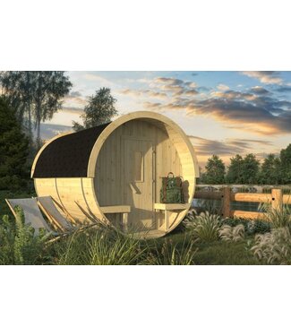 Tuindeco  Vuren campingbarrel onbehandeld met isolatieglas