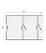 Tuindeco  Vuren campingbarrel onbehandeld met isolatieglas