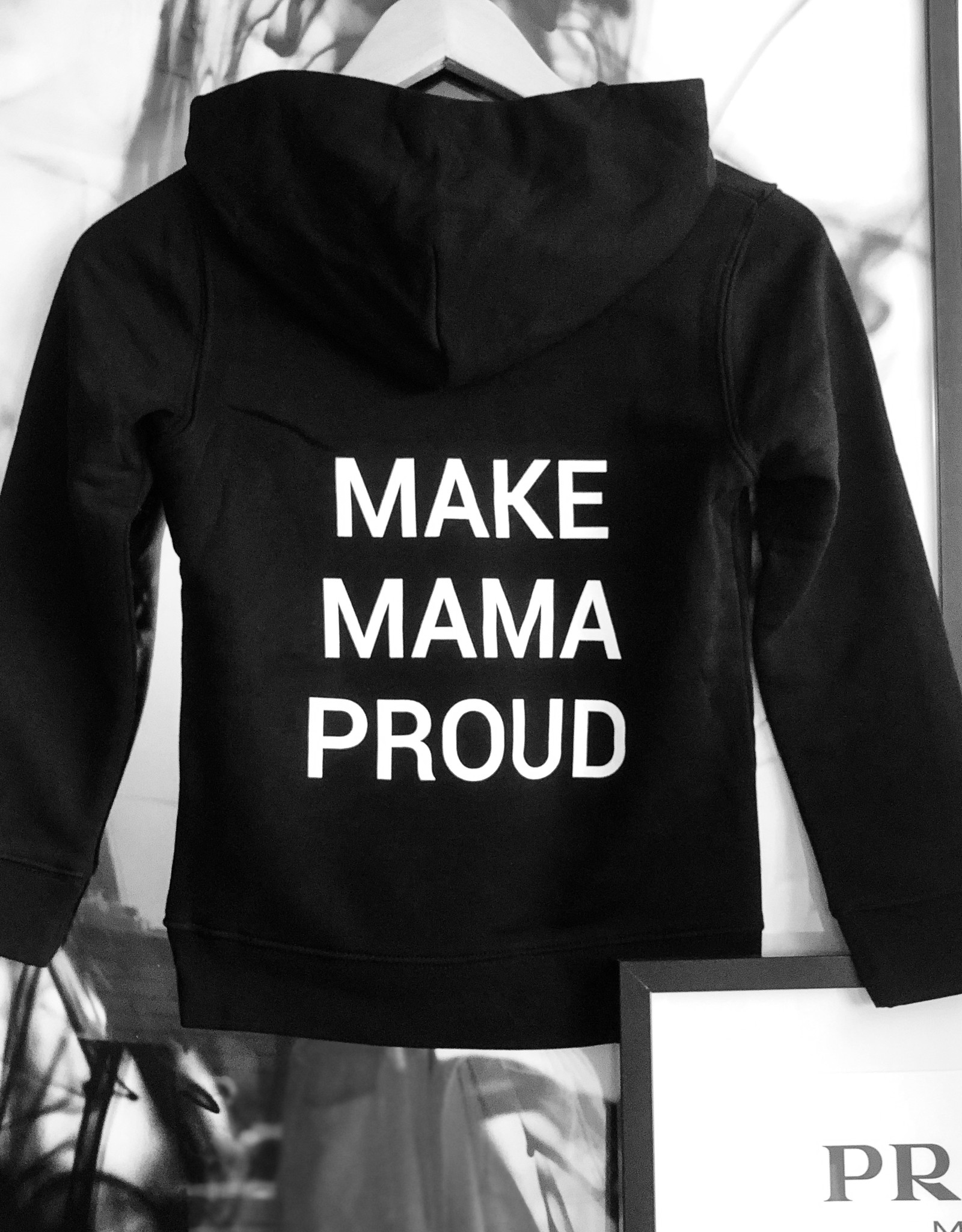 HOUSE OF MASE KIDS BLACK HOODIE MAKE MAMA PROUD