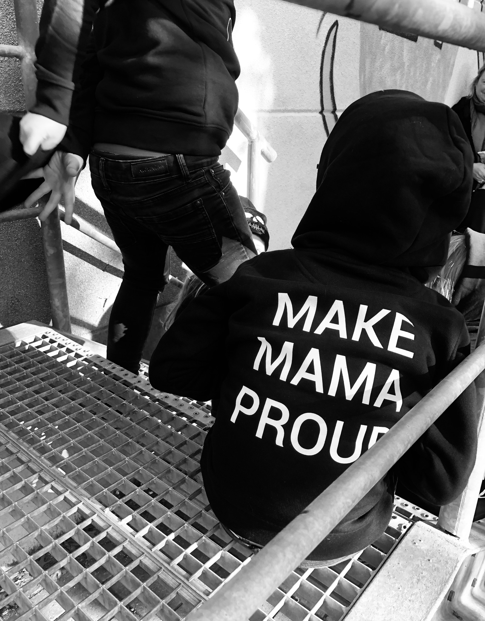 HOUSE OF MASE KIDS BLACK HOODIE MAKE MAMA PROUD