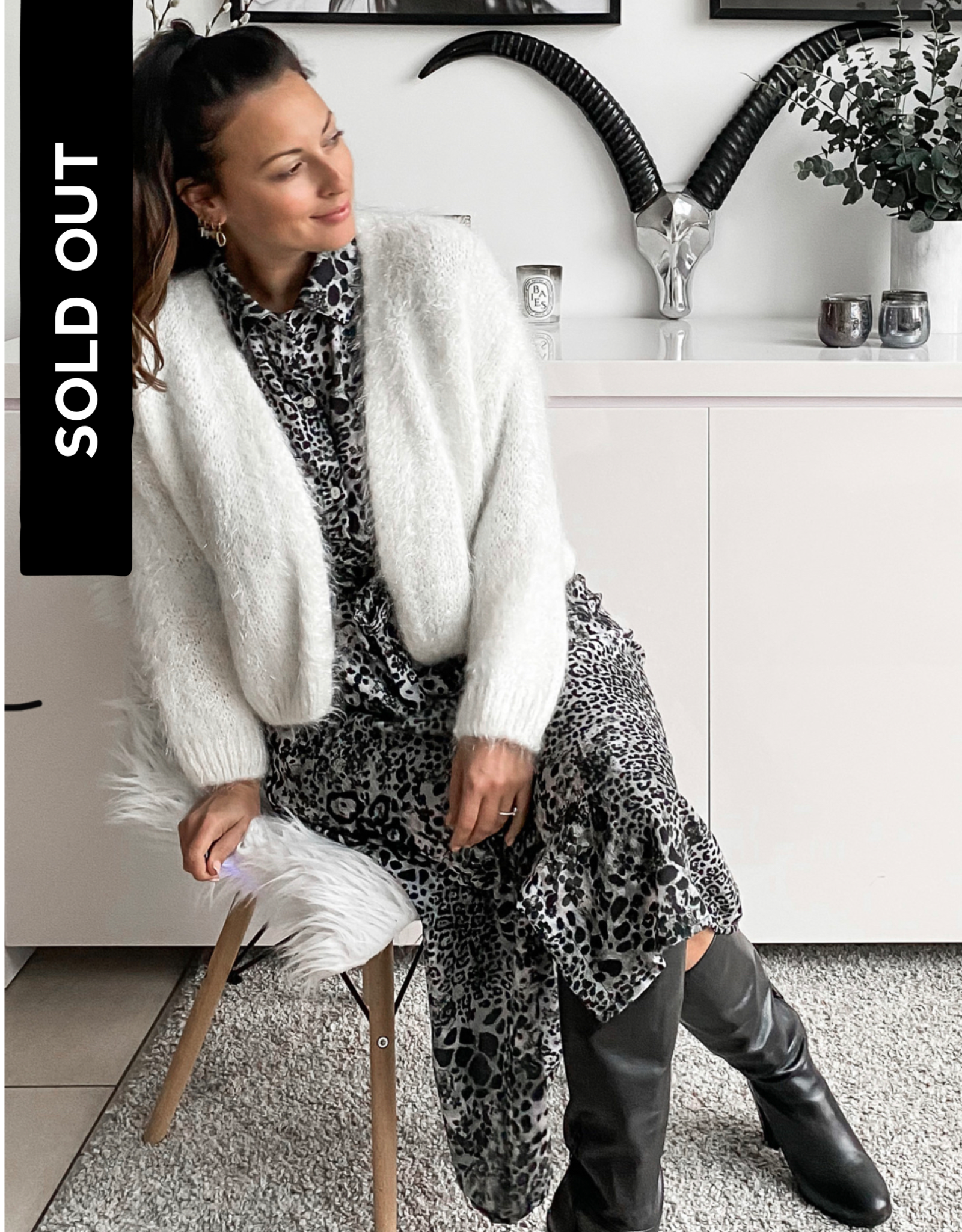 gilet sparkle white