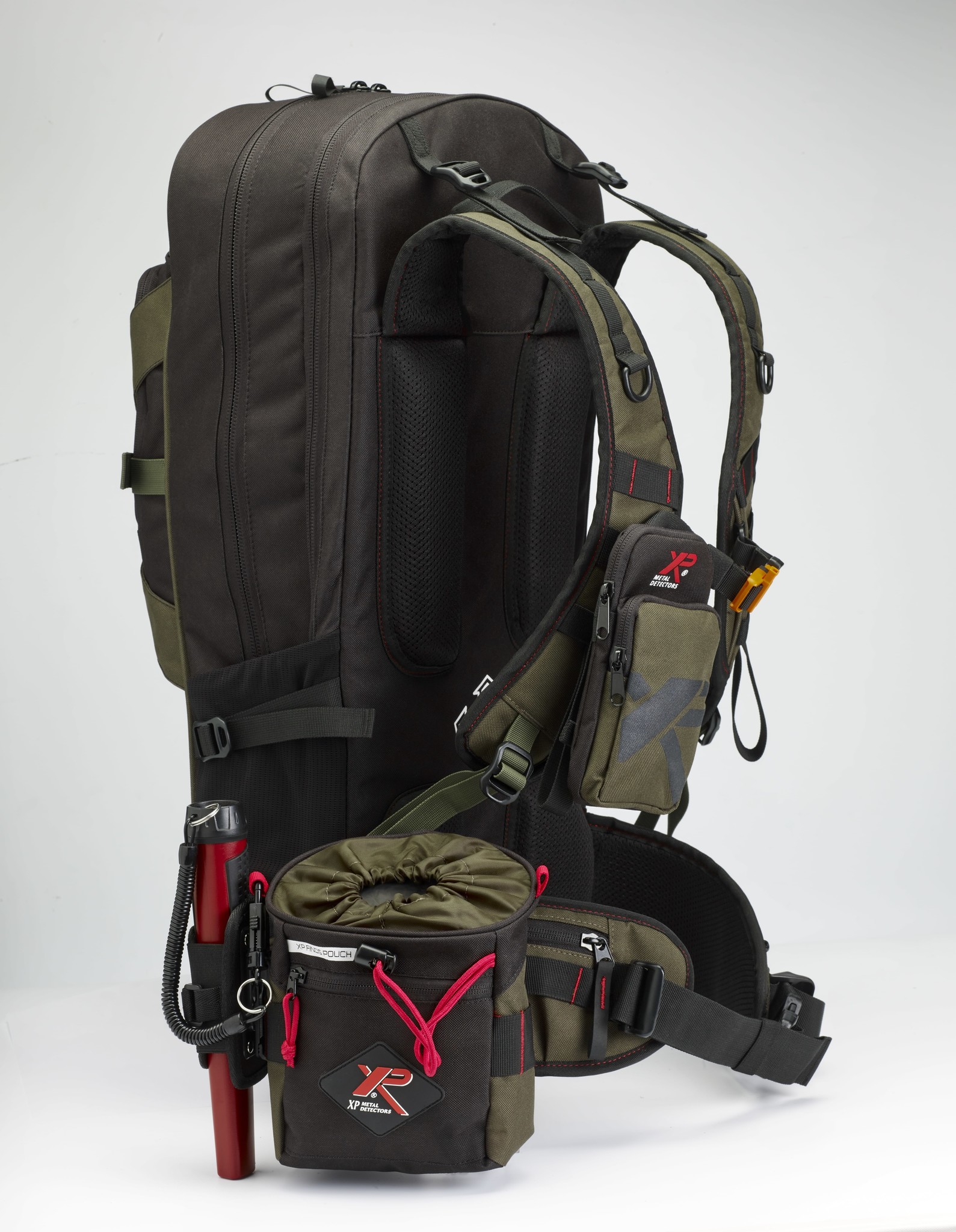 XP Metaaldetectors Rucksack 280 + XP Fundtasche