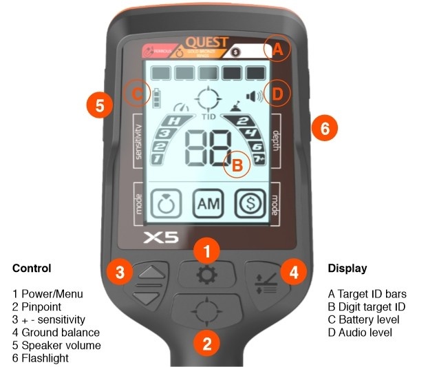 Quest Quest X5 Metaldetector